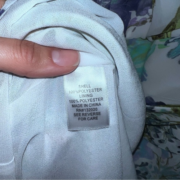 Lovely By Adrianna papel Sleeveless, high neck, 12 multi color, blue knee length - Picture 10 of 10